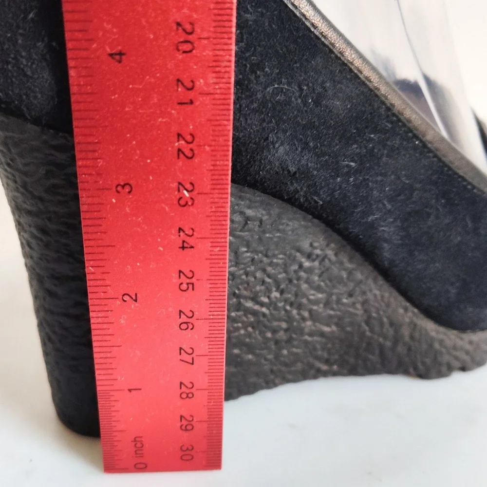 Michael Kors Heels 8.5 Penny Loafers Pumps Wedge Rory Suede Lug‎ Sole Platform
